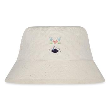 Cute spider embroidering flowers - Stanley/Stella Recycled Bucket Hat - natural - Front