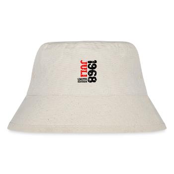 1968 Juli Limited Edition Geburtstag Geschenk - Stanley/Stella recycelter Bucket Hat - Naturweiß - Vorne