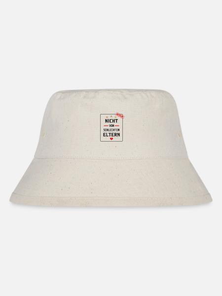 Nicht von schlechten Eltern - Stanley/Stella recycelter Bucket Hat - Naturweiß