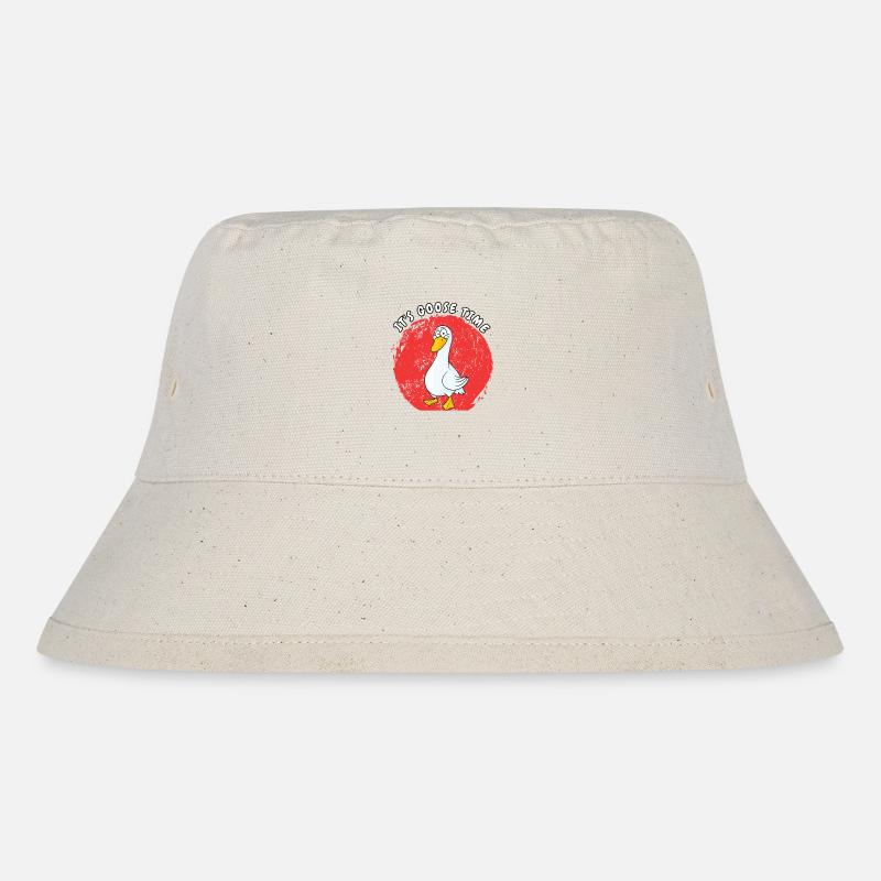 Goose time - Stanley/Stella Recycled Bucket Hat - natural