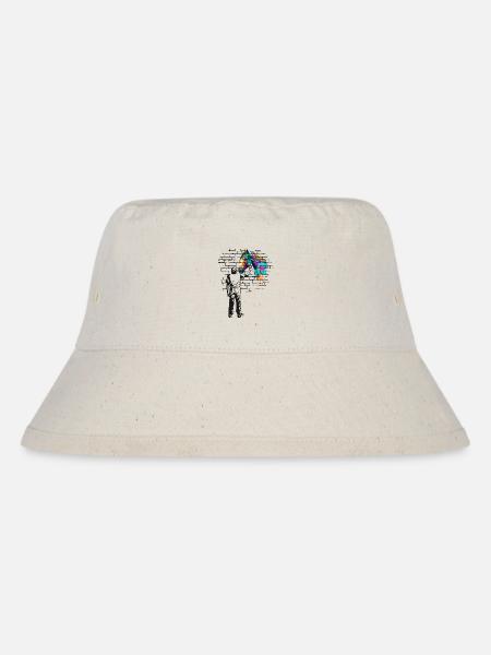 Horse Brick wall painting - Stanley/Stella Recycled Bucket Hat - natural