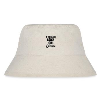 Ich bin ein Coach, der das Humorgeschenk zerreißt - Stanley/Stella recycelter Bucket Hat - Naturweiß - Vorne