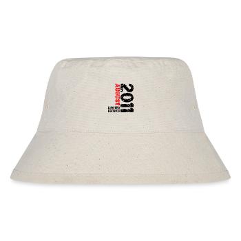 2011 August Limited Edition 12. Geburtstag Outfit - Stanley/Stella recycelter Bucket Hat - Naturweiß - Vorne