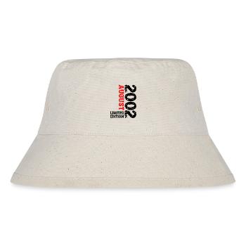 2002 August Limited Edition 21. Geburtstag Outfit - Stanley/Stella recycelter Bucket Hat - Naturweiß - Vorne