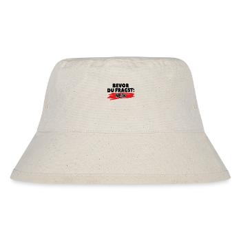 Vorherige Klärung: Nein - Stanley/Stella recycelter Bucket Hat - Naturweiß - Vorne