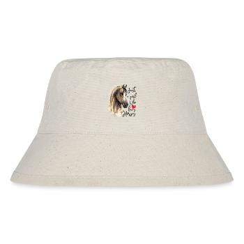 Geschenk für Pferdeliebhaber Nur ein Mädchen, das Pferde liebt - Stanley/Stella recycelter Bucket Hat - Naturweiß - Vorne