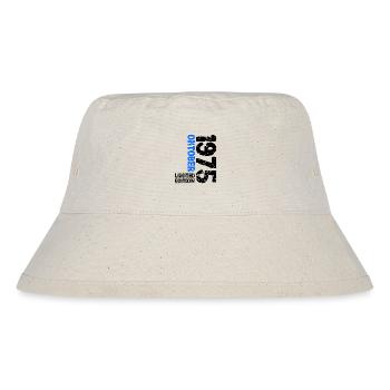 1975 Oktober Limited Edition 48. Geburtstag Deko - Stanley/Stella recycelter Bucket Hat - Naturweiß - Vorne