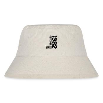 1982 Oktober Limited Edition 41. Geburtstag Deko - Stanley/Stella recycelter Bucket Hat - Naturweiß - Vorne