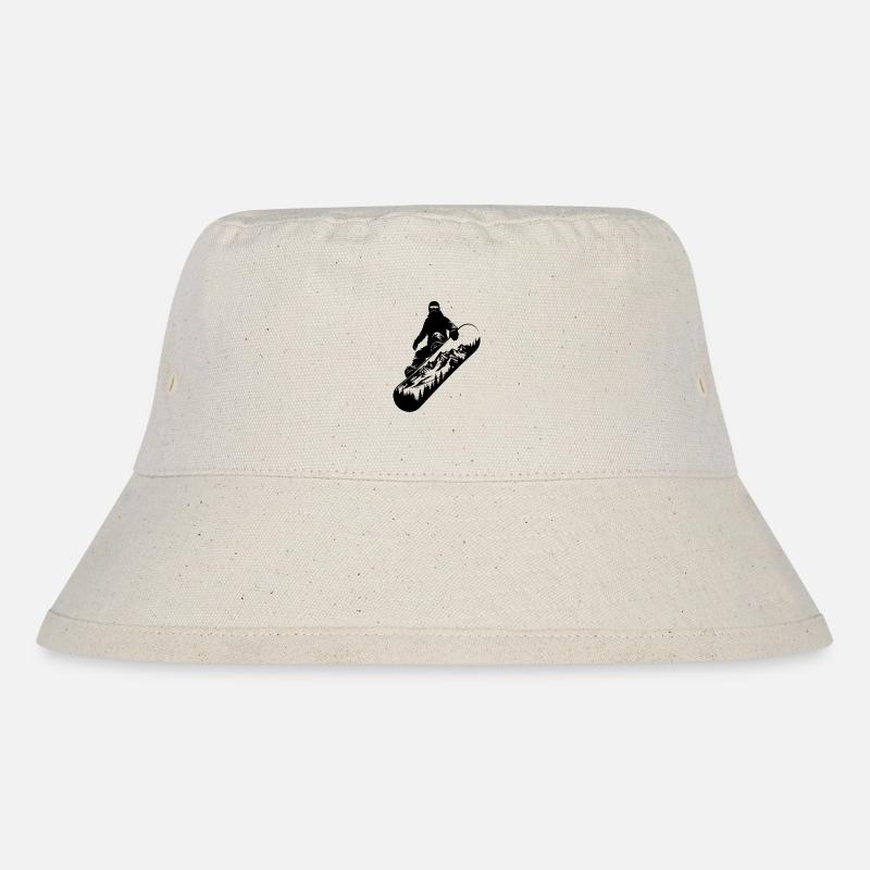 Snowboard Snowboarder Snowboard Paysage De Montagne - Bob recyclé Stanley/Stella - blanc naturel