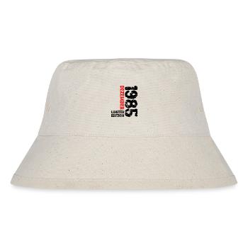 1985 Dezember Limited Edition 38. Geburtstag Deko - Stanley/Stella recycelter Bucket Hat - Naturweiß - Vorne