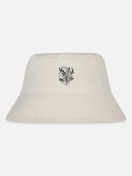 Herzbaum Ast - Stanley/Stella recycelter Bucket Hat - Naturweiß