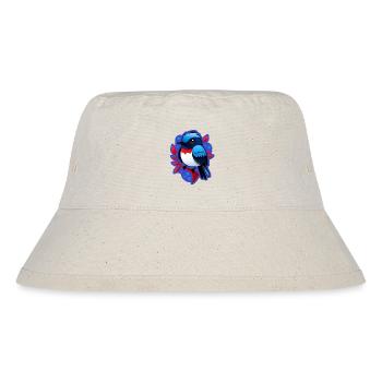 Sparrow on a branch - illustration in color - Stanley/Stella Recycled Bucket Hat - natural - Front