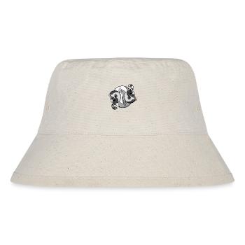 Yin Yang Zeichen Lemur Lemuren - Stanley/Stella recycelter Bucket Hat - Naturweiß - Vorne