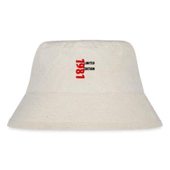 1981 Limited Edition Geburtstag Geschenk Frau Mann - Stanley/Stella recycelter Bucket Hat - Naturweiß - Vorne