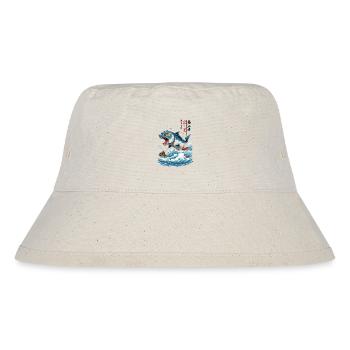 Ukiyo-E Fish Monster Vintage Style - Stanley/Stella Recycled Bucket Hat - natural - Front