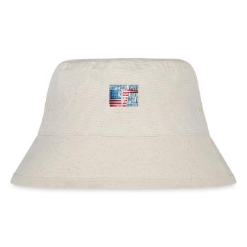 Support Your Local Pole Dancer Lineman - Stanley/Stella Recycled Bucket Hat - natural - Front