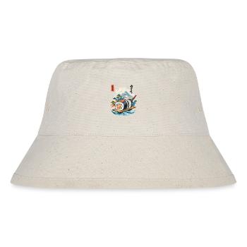 Ukiyo-E Sushi Artwork Design - Stanley/Stella Recycled Bucket Hat - natural - Front