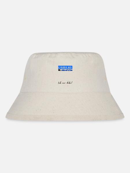 Gästebuch Deko Männer Jungen 16. Geburtstag Tshirt - Stanley/Stella recycelter Bucket Hat - Naturweiß