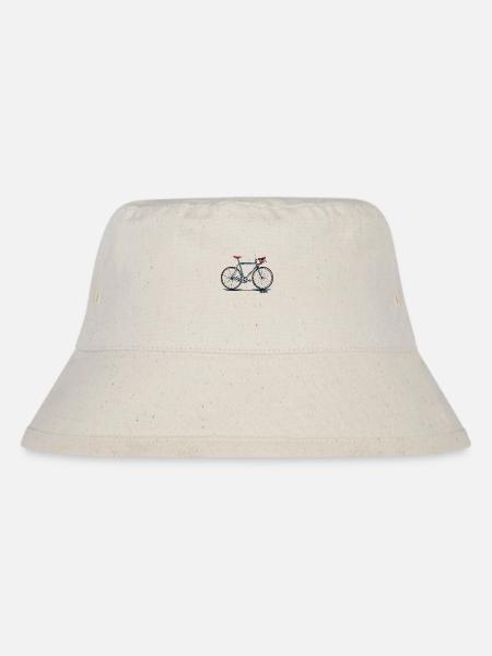 Coole Klassiker: Stahl Bike, Fixie, Rennrad - Stanley/Stella recycelter Bucket Hat - Naturweiß