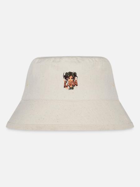 Lara, die Abenteurerin: Abenteuer Anime Mädchen - Stanley/Stella recycelter Bucket Hat - Naturweiß