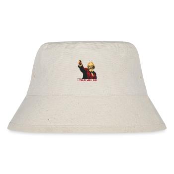 Marx zeigt Finger "Ich hab's euch doch gesagt" - Stanley/Stella recycelter Bucket Hat - Naturweiß - Vorne