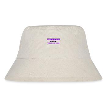 Schwimmerin Spruch Schwimmen Schwimmerin Geschenk - Stanley/Stella recycelter Bucket Hat - Naturweiß - Vorne