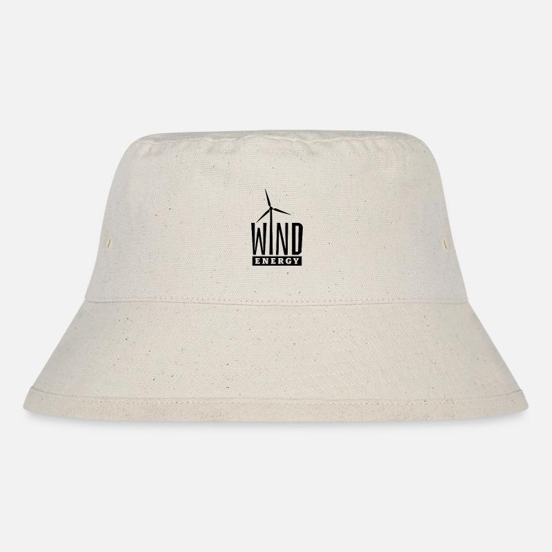 Windenergie - I Love Wind - Windkraft - Windpark - Stanley/Stella recycelter Bucket Hat - Naturweiß