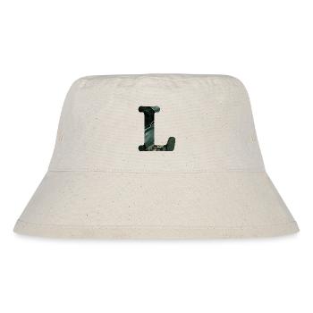 Letter l marbled green - Stanley/Stella Recycled Bucket Hat - natural - Front