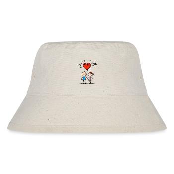 Stick Figure Amoureux Couple Couple Amour - Bob recyclé Stanley/Stella - blanc naturel - Devant