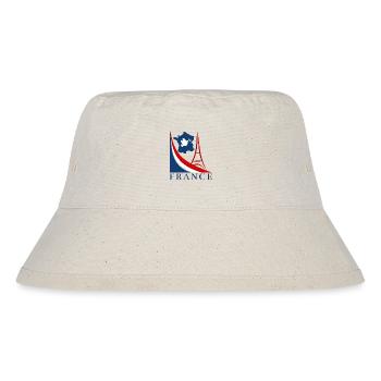 France Flag Dove of Peace Eiffel Tower - Stanley/Stella Recycled Bucket Hat - natural - Front
