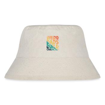 Seltsame Väter Bilden Charakter Lustig Vater - Stanley/Stella recycelter Bucket Hat - Naturweiß - Vorne