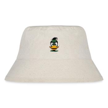 A green angry duck - Stanley/Stella Recycled Bucket Hat - natural - Front