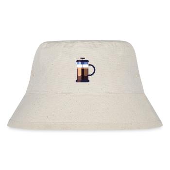 Coffee Frenchpress Cappuccino Latte Art - Stanley/Stella Recycled Bucket Hat - natural - Front