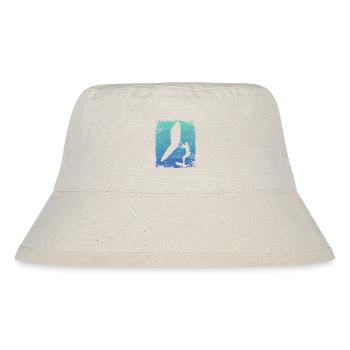 Flügelfolie Wingsurfing Retro-folie Flügel - Stanley/Stella recycelter Bucket Hat - Naturweiß - Vorne