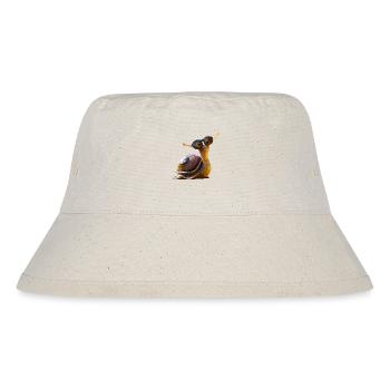 Schnecke Weinbergschnecke Schneckenhaus Schnecken - Stanley/Stella recycelter Bucket Hat - Naturweiß - Vorne