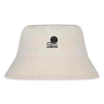 Süchtig nach Lakritze, naschen - Spruch - Stanley/Stella recycelter Bucket Hat - Naturweiß - Vorne