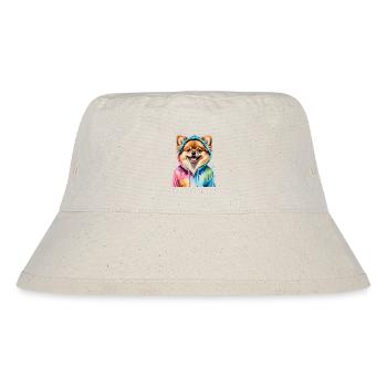 Pomeranian Pomeranian Pomeranian Hoodie Dog Print - Stanley/Stella Recycled Bucket Hat - natural - Front