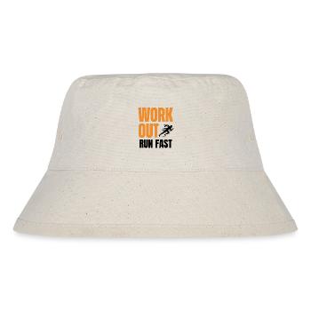 Trainieren, schnell laufen - Stanley/Stella recycelter Bucket Hat - Naturweiß - Vorne