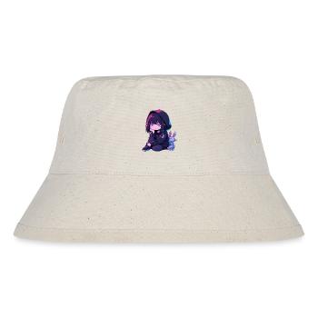Kawaii Cute Anime Girl Goth Bunny Grunge Edgy - Stanley/Stella recycelter Bucket Hat - Naturweiß - Vorne