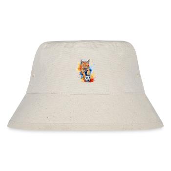 Lynx Football Colorful Romania Romania Design Print - Stanley/Stella Recycled Bucket Hat - natural - Front