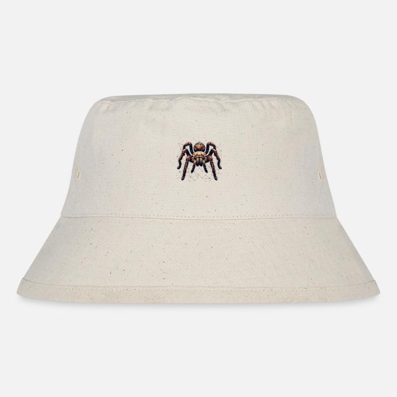 Tarantel große Spinne Polygon Kunst - Stanley/Stella recycelter Bucket Hat - Naturweiß