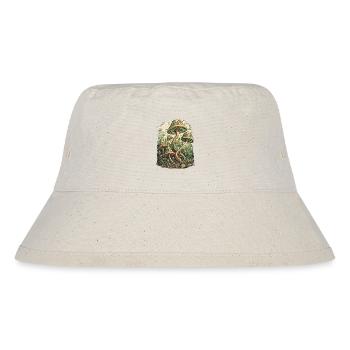 Psychedelic Mushroom Forest Fantasy Art - Stanley/Stella Recycled Bucket Hat - natural - Front