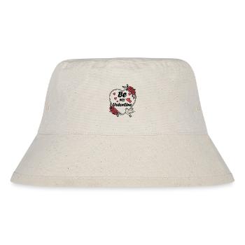 Be my Valentine - Liebe - Geschenk - Stanley/Stella recycelter Bucket Hat - Naturweiß - Vorne