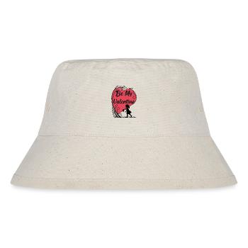 Be my Valentine - Liebe - Geschenk - Stanley/Stella recycelter Bucket Hat - Naturweiß - Vorne
