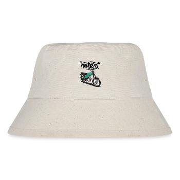 S51 (türkis) // Illustration - Stanley/Stella recycelter Bucket Hat - Naturweiß - Vorne