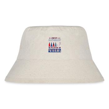 Backgammon Spiel - Stanley/Stella recycelter Bucket Hat - Naturweiß - Vorne