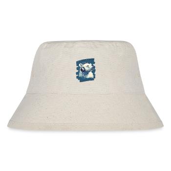 Polar bear - Stanley/Stella Recycled Bucket Hat - natural - Front