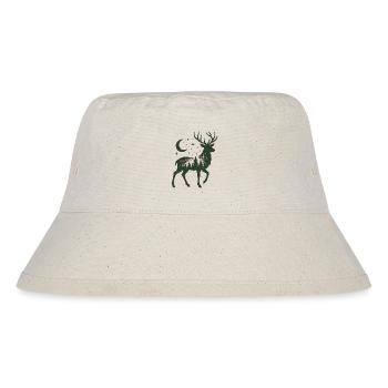 Sternenwald Hirsch Silhouette - Stanley/Stella recycelter Bucket Hat - Naturweiß - Vorne