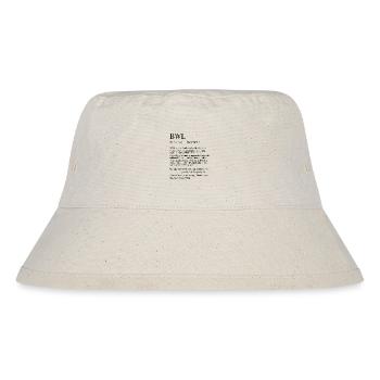 Unispruch "BWL" Student Geschenk, Studenten - Stanley/Stella recycelter Bucket Hat - Naturweiß - Vorne