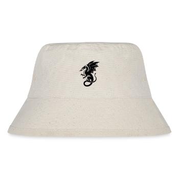 Mighty Dragon | Black Tribal Tattoo - Stanley/Stella Recycled Bucket Hat - natural - Front